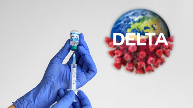 Photo of the Covid-19 Vaccine and the Delta Variant.