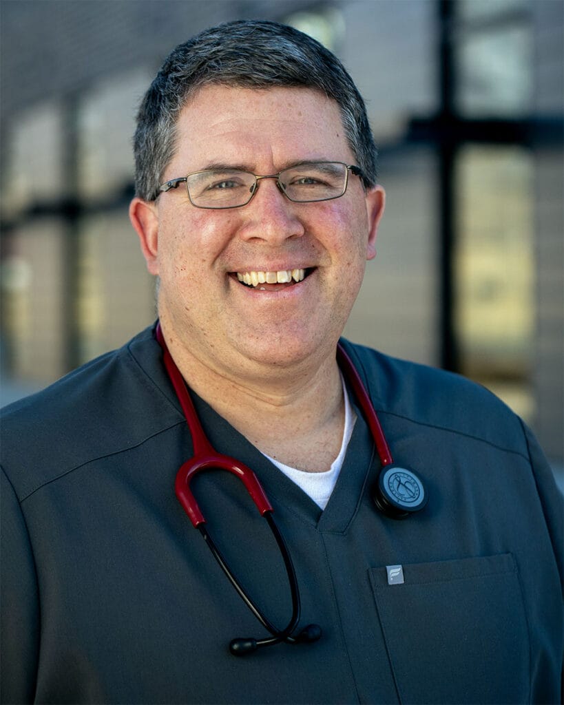 Steve Rich, DO portrait Stansbury Park office.