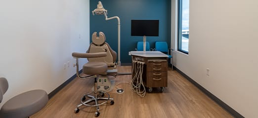 An exam room in the Bluffdale, UT orthodontics office