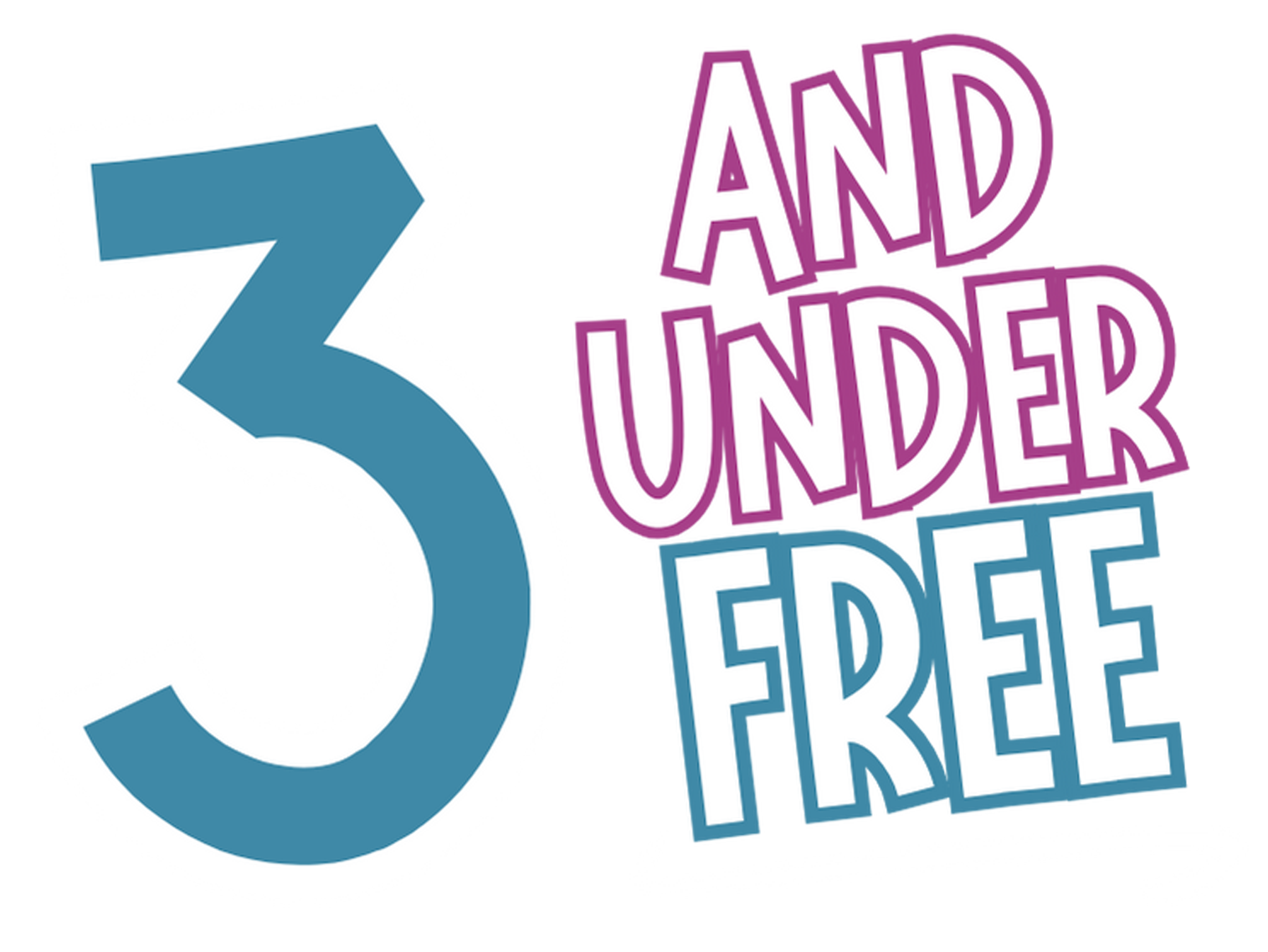 Three and Under Free Logo New Version